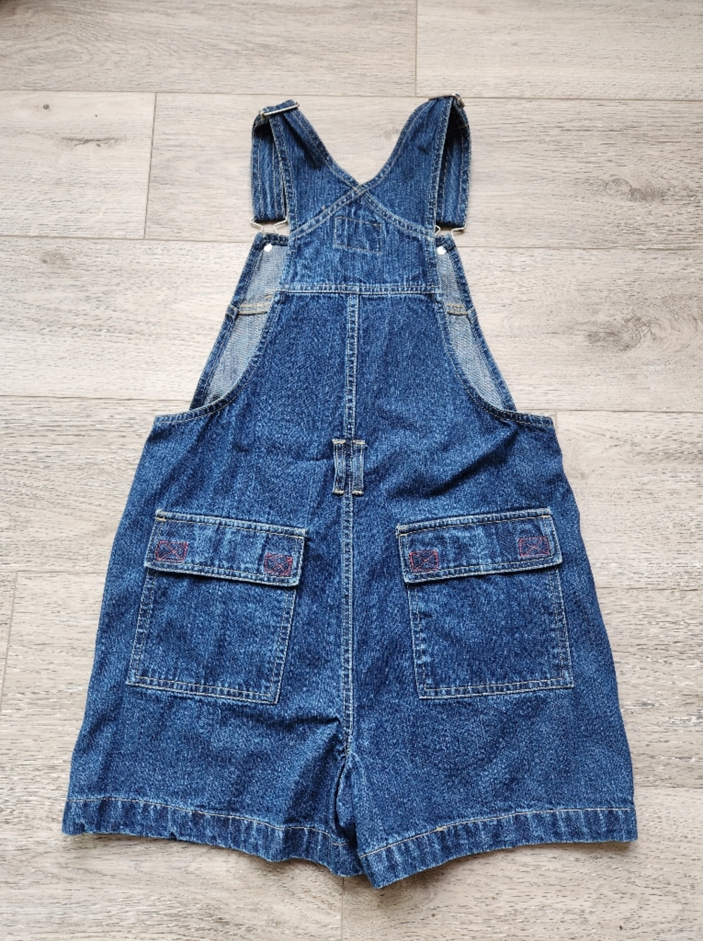 No Excuses Jeans Blue Overalls Shortalls Womens Small Vintage Y2k - Picture 5 of 8